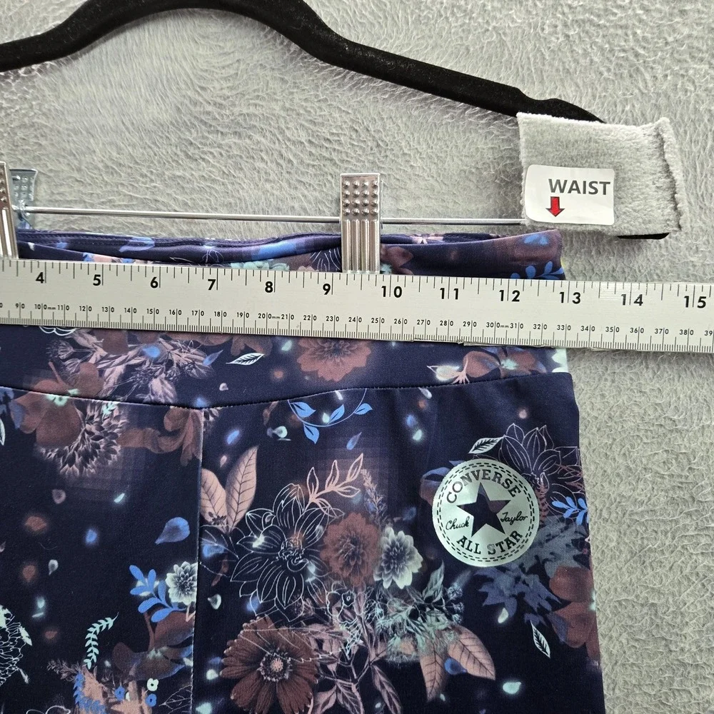 Converse Girl Activewear‎ Pants L Navy Floral Yoga Legging 24